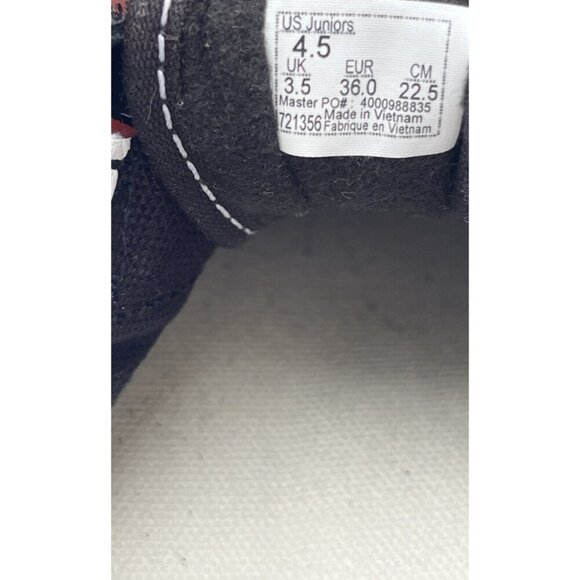 Vans Old Skool V Black / True White  Hook & Loop Sneakers Women’s Size 4.5 - Picture 14 of 16